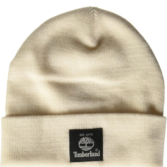 Timberland Off-White Knit Beanie - Picture 1 of 1